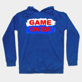 GAME-OVER,-RED,-BLUE Hoodie